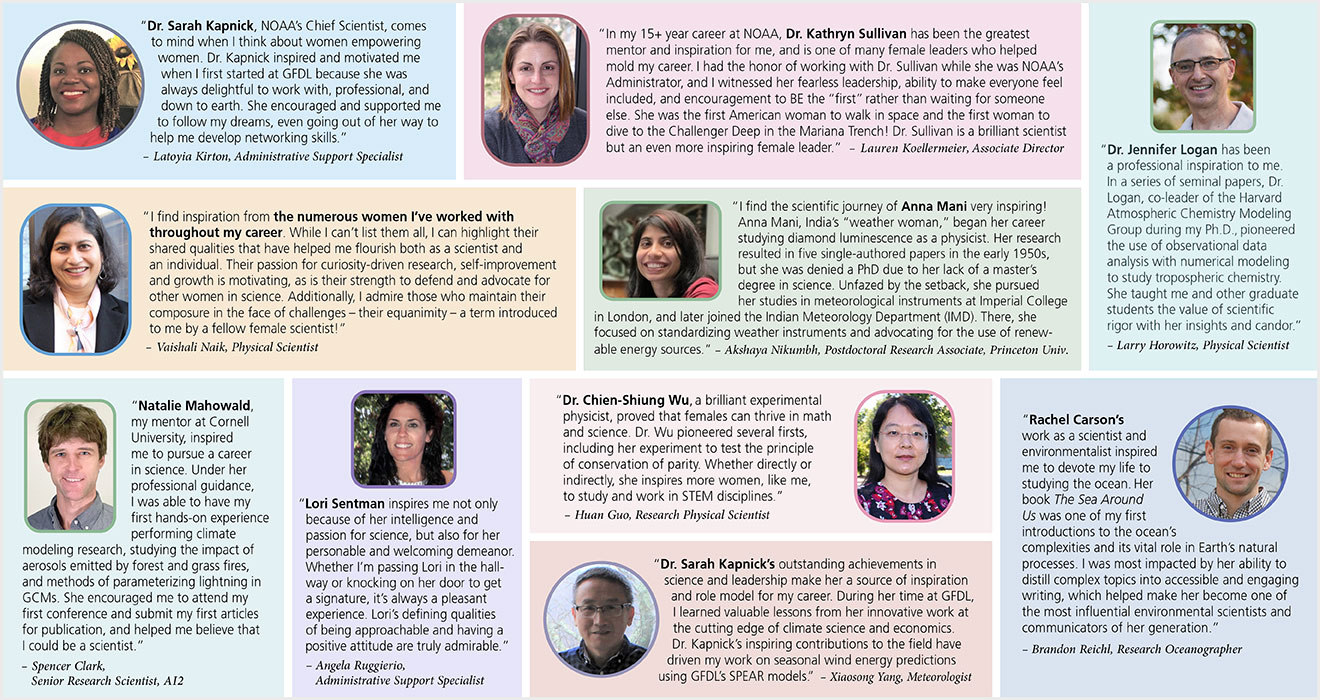 Women's History month image featuring several scientists
