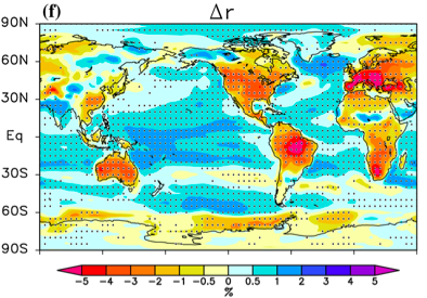 relative humidity world map