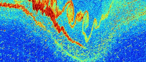 Image source: Structure and generation of turbulence at interfaces strained by internal solitary waves propagating shoreward over the continental shelf, J. Phys. Oceanogr., 33, 2093-2112, 2003 by J.N. Moum, D.M. Farmer, W.D. Smyth, L. Armi and S. Vagle